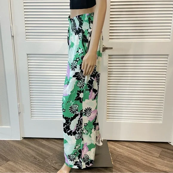 Maeve by Anthropologie The Saria Smocked Wide Leg Pants - Picture 3 of 6